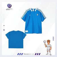 تيشيرت ريال مدريد الأزرق الأنيق – Retro Edition