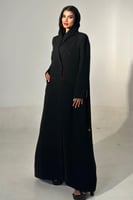 بليزر كريب صيفي مبطن عنابي
