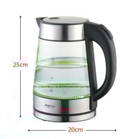 غلاية مياة زجاجية ريبون 1.7 لتر 2200 واط