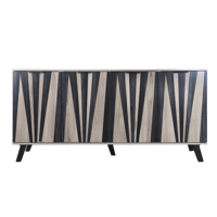 دولاب بوفيه خشب ماليزي 4 أبواب 2 دور – تصميم عصري...