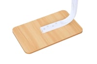 طاولة جانبية مستطيلة - خشبي وأبيض