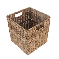 طقم سلال تنظيم من الخيزران 3 قطع بشكل مربع