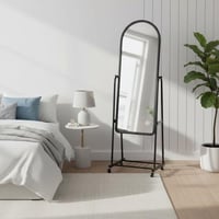 مراية ستاند بعجلات وإطار بلاستيك - مقاس 158 سم