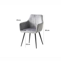 كرسي مفرد للجلوس قماش - رمادي فاتح