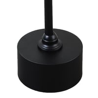 طاولة خدمة اسود مودرن بقاعدة مستديرة