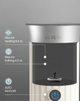 ريبون صانعة رغوة حليب بقوة 630 واط أبيض -I-04-01