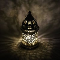 فانوس رمضان دائري لون ذهبي -G-K-03-2