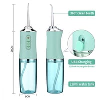 جهاز تنظيف الاسنان بالماء لاسلكي- اخضر I 401