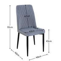 طاولة طعام رخامية أنيقة 4 مقاعد