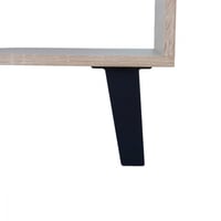 طاولة قهوة خشبية لون بيج