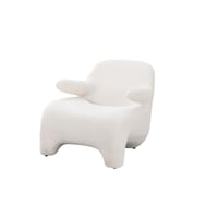 كرسي بوكليه مفرد ابيض