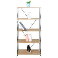 وحدة رفوف خشب ماليزي 5 ادوار متعددة الإستخدام خشبي