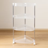 رفوف تخزين اكريليك بعجلات 4 أدوار