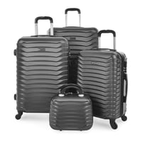 طقم حقائب السفر 4 قطع نيو ترافيل بعجلات مع شنطة مك...