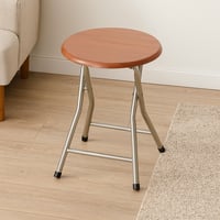 كرسي جلوس دائري قابل للطي – لون بني