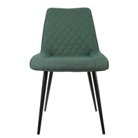 كرسي طاولة الطعام بتصميم مريح قماش سادة لون زيتي 8...