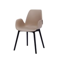 كرسي بلاستيك فايبر لون بيج