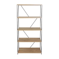 وحدة رفوف خشب ماليزي 5 ادوار متعددة الإستخدام خشبي