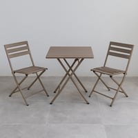 جلسة خارجية - طقم طاولة مع 2 كراسي قابلة للطي- رما...