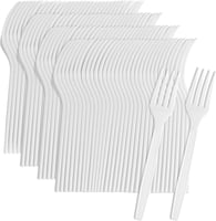 شوك بلاستيك 160 حبة لون أبيض -J-03-02