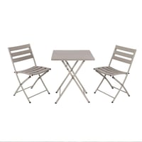 جلسة خارجية - طقم طاولة مع 2 كراسي قابلة للطي- رما...