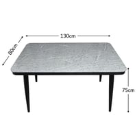 طاولة طعام رخامية أنيقة 4 مقاعد