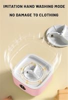 غسالة صغيرة محمولة قابلة للطي – مثالية للسفر والاس...