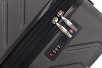 حقائب سفر تراك قوية وصلبة 3 قطع بعجلات - رمادي غام...