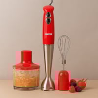 جيباس ,خلاط كهربائي يدوي 400 واط / احمر-J-03-01