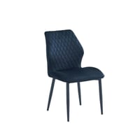 كرسي مفرد قماش مخمل - اسود