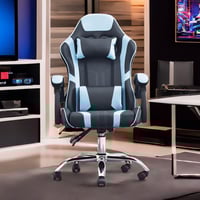 كرسي العاب قيمنق بعجلات قابل للتعديل والدوران , مس...