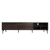 طاولة تلفزيون 180 سم خشب ماليزي , 2 درج تخزين مع ا...