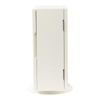 خزانة إكسسوار من الجانبين لون ابيض مع قاعدة قابلة...