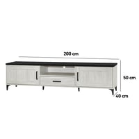 طاولة تلفزيون مودرن 200 سم خشب ماليزي