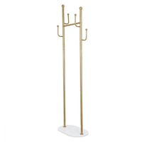 حامل الملابس شكل مودرن ذهبي بقاعدة