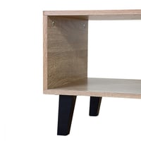 طاولة قهوة خشبية لون بيج