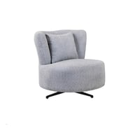 كرسي بوكليه دوار - رمادي