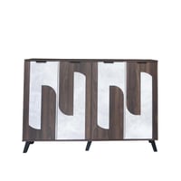 خزانة أحذية خشبية واسعة 4 ابواب 5 رفوف صناعة ماليز...