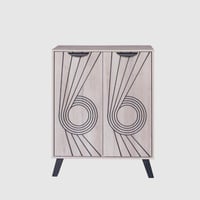 خزانة أحذية خشب ماليزي – 4 أدوار ببابين – لون بيج...