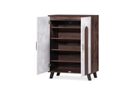 خزانة أحذية بابين ماليزي - بني ورمادي