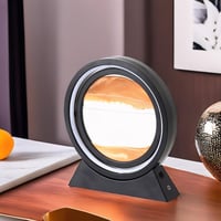 إضاءة ليد مع لوحة زجاج بتصميم الرمال المتحركة