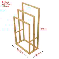 ستاند تنظيم مناشف 3 مستويات خشب - خشبي