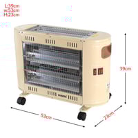 دفاية كهرباء كروس 2000 واط توزيع الحرارة 2 أوجه