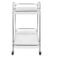 عربة خدمة متحركة دورين - فضي