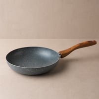 مقلاة يد خشب جرانيت 24 سم A-06-4