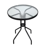 طاولة حديقة دائرية مع 2 كراسي – تصميم عصري ومريح ب...