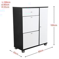 دولاب أحذية خشبي ماليزي – تصميم عصري بأدراج تخزين...