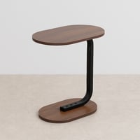 طاولة جانبية مستطيلة – بني وأسود