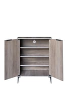 خزانة أحذية خشب ماليزي بابين 4 أدوار تخزين لون خشب...