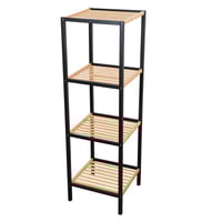 ستاند تنظيم خشبي 4 ادوار بقاعدة معدن